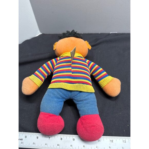 Vintage 1980 Knickerbocker Sesame Street Ernie Plush Doll 10" Stripe Sweater - Picture 3 of 7